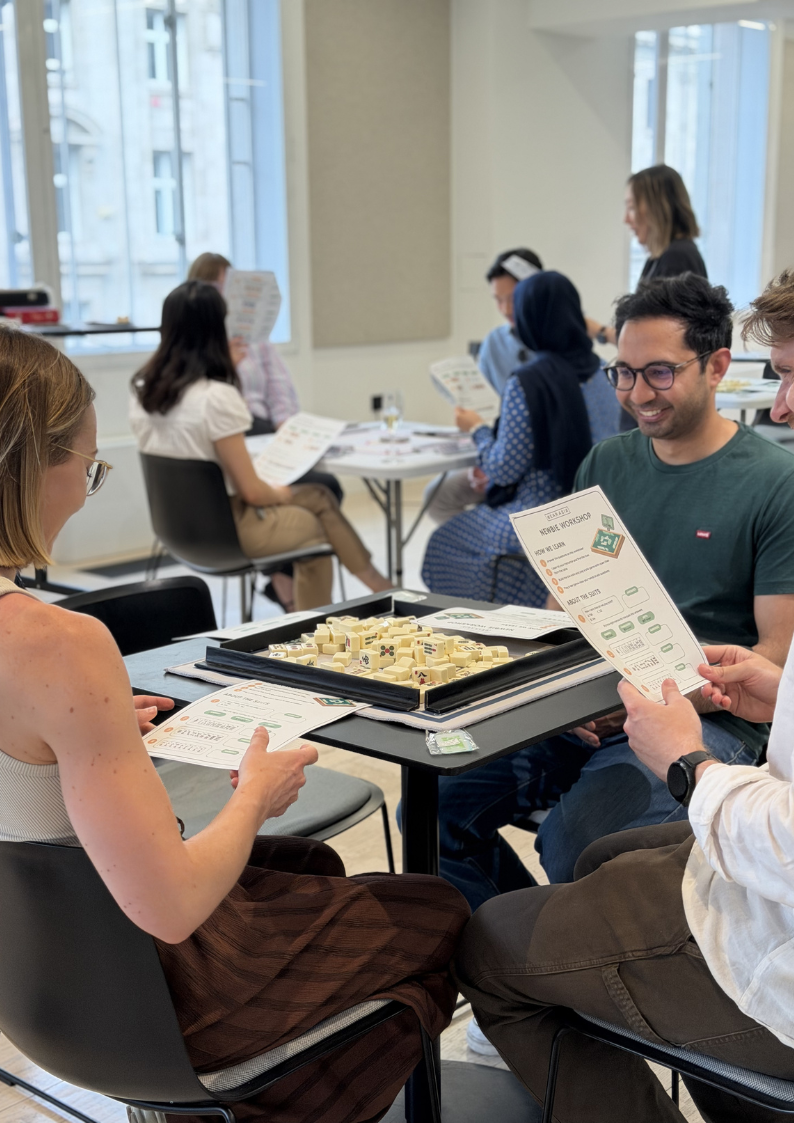 mahjong event for company teams at centre london